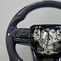Volant en cuir et fibre de carbone personnalisé pour Toyota Land Cruiser LC70 LC76 LC200 LC300 Camry Corolla Yaris Accessoires de voiture