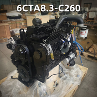 Moteur DCEC Cummins d'origine, ensemble moteur 6CT, moteur diesel 6CTA 8.3, 6CTA8.3-C260 pour excavatrice et chargeuse