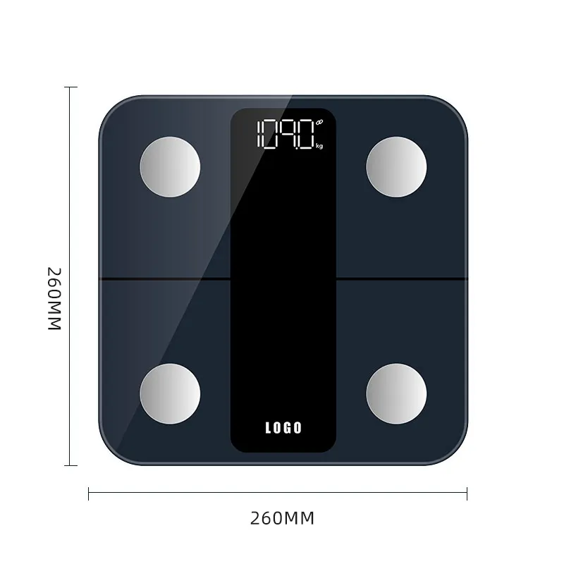2024 produsen Tiongkok timbangan Digital kamar mandi skala lemak tubuh dan timbangan elektronik nirkabel kecil