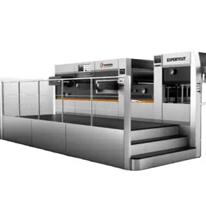 Automatic die cutting and creasing with stripping machine