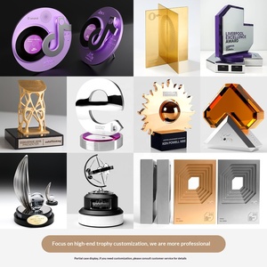 Trophée en métal personnalisé pour employés exceptionnels, récompense créative pour réunion annuelle d'entreprise, prix d'honneur - Product Image 6