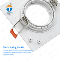 Carcasa Cuadrada de Plástico ABS para Lámparas, Ángulo Ajustable, GU10 MR16 PAR30, Antideslumbrante, para Focos LED Empotrables