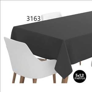 Film de protection MANTEL imperméable noir solide en rouleau 1,2x5m 1 unité, non-tissé, pour usage domestique, motif Aliment - Product Image 1