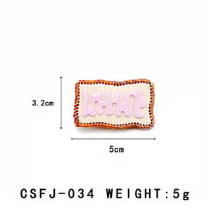 Original Design Square Pattern LOGO Aluminum Acetate Butterfly Lightweight Eco-Friendly <b>Kids</b>' <b>Party</b> School Fashion Hair Claw - Product Image 2