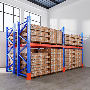 המלך הגלובלי מדפים מחסן מתכת כבדה מדפים קרן מחוזק מדפי קרן עבור אחסון גדול ברמה גבוהה - Product Image 6