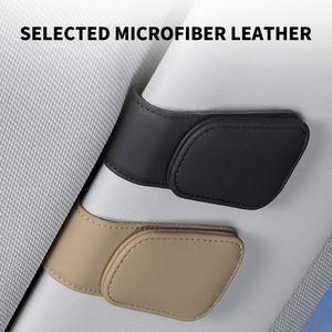 Porte-lunettes de soleil de voiture en cuir polyvalent de haute qualité, nouvelle conception Marcan, 12+ compartiments, logo de couleur personnalisable, portable, Gm - Product Image 4