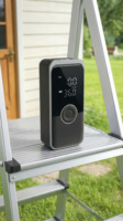 Gonfleur de pneus portable électrique sans fil 12V ABS avec écran LED numérique, batterie 6000mAh, certifié CE, bruit de 75dB, gonflage de voiture