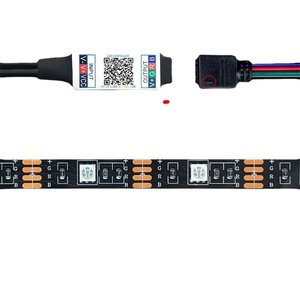 Bandes lumineuses LED RGB 120 LED/m, télécommande USB, PCB noir 4 mm, DC 12V, guirlandes lumineuses flexibles d'intérieur avec télécommande IR - Product Image 3