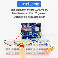 Kit de démarrage Keyestudio DIY pour la programmation de capteurs intelligents IoT, pour l'apprentissage et la vie intelligente, compatible avec la carte Arduino UNO R4 WIFI d'origine.