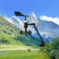Estación Meteorológica Automática RIKA RK120-01, Sensor Anemómetro Industrial de Velocidad y Dirección del Viento con Certificación CE