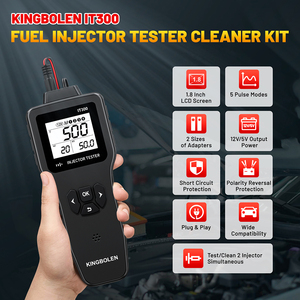 2025 nuevo KINGBOLEN IT300 lograr diagnóstico de inyector de combustible fácil DC 12V/5V prueba/limpieza 2 inyectores simultáneos - Product Image 2