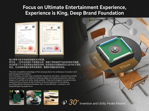 New QUEYI Modern Luxury Mini Portable <b>Plastic</b> Automatic Mahjong Machine 220V <b>Outdoor</b> Friendly Entertainment Design for Compact D - Product Image 6