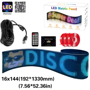 16*144 133x19.2cm <span class=keywords><strong>LED</strong></span> ma trận Bảng điều chỉnh ứng dụng điều khiển USB 5V di chuyển văn bản Logo linh hoạt Màn hình <span class=keywords><strong>LED</strong></span> dấu hiệu hiển thị cho Windows cửa hàng - Product Image 2