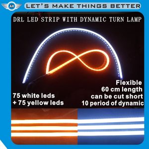 60CM Haute Luminosité Facile À Installer Séquentiel Winker Bande 18W DRL Clignotant Tube Lumière Avec 180 Pcs Led 2024 - Product Image 2