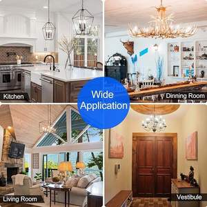 Ampoule candélabre classique à LED E12 <span class=keywords><strong>B10</strong></span> de liste UL 4W 6W 8W Ampoule à filament en verre transparent blanc doux et chaud à intensité variable - Product Image 6