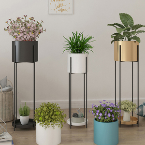 Fabricantes de macetas de Metal para interior, macetas de decoración dorada para jardín, grandes, al por mayor, macetas baratas de flores para plantas - Product Image 5