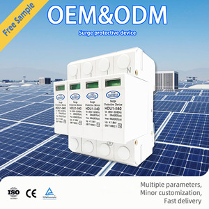 อุปกรณ์ป้องกันไฟกระชากชนิด T2 4P AC 40KA <span class=keywords><strong>SPD</strong></span> CE ได้รับการรับรอง PV - Product Image 2