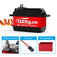 Servomoteur brushless CYS BLS1500 HV ultra robuste avec engrenages métalliques, couple ultra élevé de 150 kg.cm, pièces pour camion, bateau, robot RC 1/5