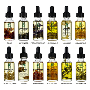 Huiles Essentielles de Fleurs Séchées Pures de Notre Marque, Soins Corporels Complet pour Massage et Soin de la Peau, Éclaircissant et Rafraîchissant - Product Image 1