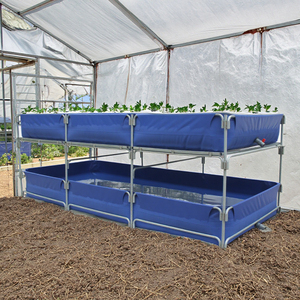 Tanque de acuicultura personalizable, estanque de lona con marco de tubería galvanizada para cría de alevines, vivero de plantas hidropónicas, precio barato - Product Image 2