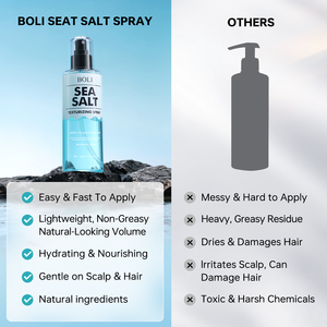 <span class=keywords><strong>Spray</strong></span> capillaire au sel de mer en marque privée, unisexe, texturisant, volumisant, ondulations, tenue forte, hydratant, brillance naturelle, protection contre la chaleur - Product Image 3