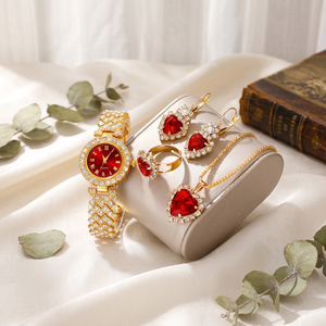 Orologio da <span class=keywords><strong>Donna</strong></span> con Strass, Gioiello Ecologico, Bestseller con Diamanti Colorati, Orologio al Quarzo Femminile Raffinato - Product Image 1