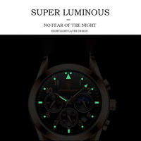 POEDAGAR Montres pour hommes en acier inoxydable 2022 Fashion New Rose Gold Wristwatch Waterproof Luminous Quartz Watches Relogio Masculino