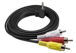 Câble audio vidéo AUX stéréo 3,5 mm vers RCA AV Caméscope 3,5 mm mâle vers 3RCA mâle pour smartphones, MP3, tablettes, haut-parleurs, home cinéma - Product Image 2