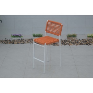 Juego de muebles de silla de mesa alta para Bar alto individual de calidad superior para terraza de café <span class=keywords><strong>restaurante</strong></span> de <span class=keywords><strong>cuerda</strong></span> tejida para exteriores - Product Image 5