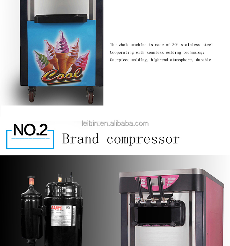 Description Picture 5 of itemHigh Quality Vertical Ice Cream Machine, Household Appliances, Sweet Cone Machine, Commercial Strawberry Sundae Machine