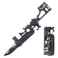 Carte à outils EDC survie en plein air clé pliante outil couteau acier inoxydable pliant tactique ciseaux Mini réparation