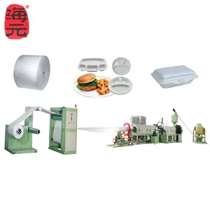 Polystyrene material foam sheet/foam plate/box/tray/container extruder machine
