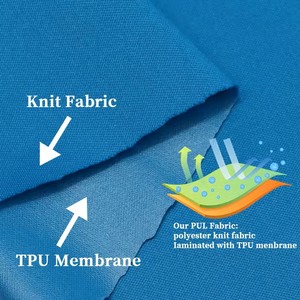 カスタム再利用可能防水ポリエステル100%スパンデックスTPUフィルムラミネートPUL生地生理用下着おむつ生地 - Product Image 4