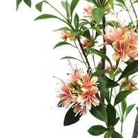 CHUANGFA 200cm Tanaman Rambat Plastik Artificial Trumpet Creeper-Evergreen Tahan Lama untuk Penggunaan Dalam Ruangan untuk Pernikahan & Liburan