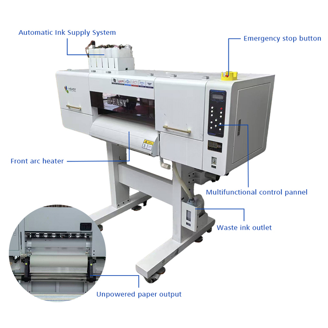 New 60cm DTF Impresora Dual Head 1200 Dpi 22m²/h DTF I3200 Printer DTF Transfer Film Imprimante Grand Format