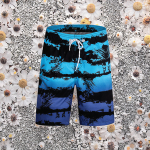 Shorts Hawaïens Personnalisés Sublimés à Taille Élastique pour l'Été, les Vacances, les Loisirs, la Plage, Séchage Rapide, Décontractés, Tricotés avec Cordon de Serrage – Vente en Gros - Product Image 2