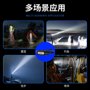 <b>Rechargeable</b> Headlamp With Induction Sensor Xpg Led <b>Light</b> For Outdoor Mining <b>Work</b> 1200Mmah Battery Long Lasting - Product Image 4