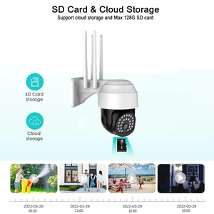กล้องวงจรปิดรักษาความปลอดภัย PTZ ทรงโดมอัจฉริยะ3MP ซิมการ์ด4G สัญญาณเตือนการเคลื่อนไหวสำหรับกลางแจ้ง - Product Image 4
