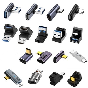 Gomito universale a forma di U a forma di L 90 gradi OTG USB 3.0 C maschio a C un convertitore adattatore di estensione femmina - Product Image 1