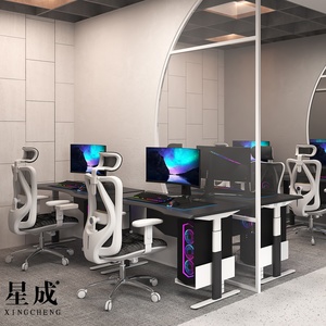 Tùy chỉnh E0 mức độ thân thiện với môi đen MDF sơn tĩnh điện xingcheng XC-92 bàn văn phòng thiết kế hiện đại tự động chơi game bảng TOP 2h - Product Image 3