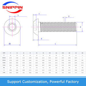 1/4-20 5/16-18 3/8-16 1/2-13 316 Roestvrij Staal Unc Us American Standaard Hexagon Zeskant Socket Ronde Knoopkop Schroef Allen Bout - Product Image 6