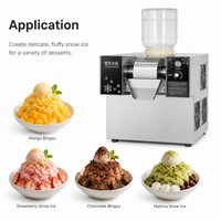 Superventas, máquina automática Korian Bingsu, copo de nieve, hielo, copo de nieve, máquina eléctrica para aperitivos para restaurante y hogar