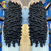 Extensions de cheveux humains bouclés 100 % naturels indiens bruts, 24-36 pouces, trame simple, noir naturel, texture douce et épaisse