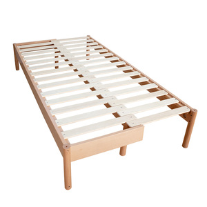 Venta caliente cuna de malla de madera maciza para bebé cama individual convertible cama de bebé multifunción directo de fábrica para uso en dormitorio - Product Image 2