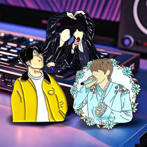 Personnalisé Kpop idole Portrait épinglettes coréen Pop Star métal Badges Fan Club appartenance cadeaux étoile célébrité réunion événement Souvenir - Product Image 4