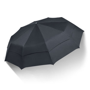 Paraguas de Lluvia de Lujo de 27 Pulgadas, 10 Varillas, Doble Capa, Tela Impermeable 210T, Apertura y Cierre Automático, Mango de Madera - Product Image 3