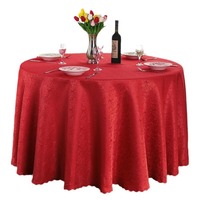 Nappe de table ronde en polyester anti-salissure et anti-brûlure, motif floral moderne, pour hôtel et restaurant, grande taille, anti-poussière