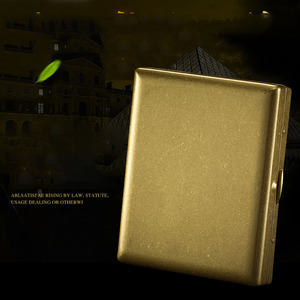 Caja <span class=keywords><strong>de</strong></span> cigarrillos <span class=keywords><strong>de</strong></span> metal, 20 unidades, material <span class=keywords><strong>de</strong></span> cobre puro, cubierta <span class=keywords><strong>de</strong></span> vuelco <span class=keywords><strong>de</strong></span> latón <span class=keywords><strong>de</strong></span> doble cara, puede poner <span class=keywords><strong>humo</strong></span> - Product Image 4