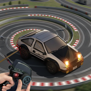 Voiture télécommandée 1:64 avec batterie intégrée 3.7V - 4 roues motrices, dérive, marche avant/arrière/raisons de volant, contrôle des lumières - Product Image 1