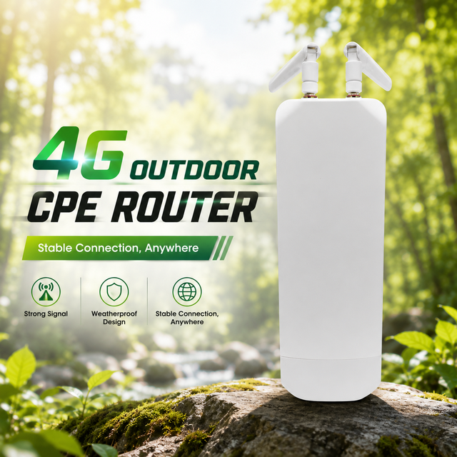 Outdoor 4G CPE 802.11N 300Mbps MTK7628 Outdoor Wifi AP Support ESim 4g Lte Router with Sim Card Slot 4G Routers for Outdoor Use